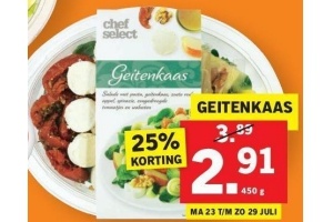 maaltijdsalade geitenkaas