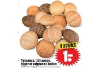 texaanse italiaanse tijger of volgranen bollen