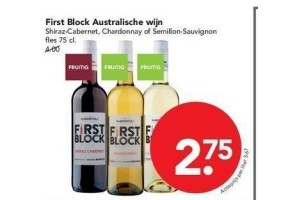 first blok australische wijn