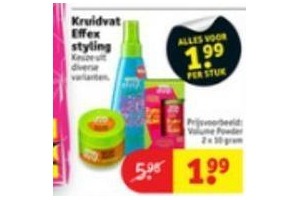 kruidvat effex styling