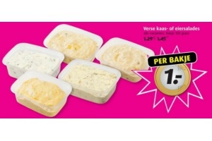 verse kaas of eiersalade
