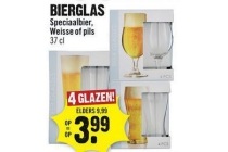 bierglas speciaalbier weisse of pils