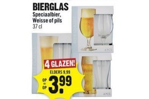 bierglas speciaalbier weisse of pils