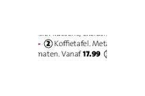 koffietafel nu eur17 99 per stuk