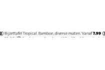 bijzettafel tropical bamboe nu eur7 99 per stuk