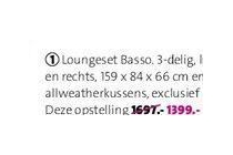 loungeset basso nu eur1399 per stuk