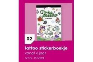 tattoo stickerboekje