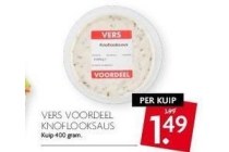 vers voordeel knoflooksaus