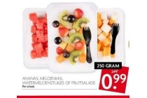ananas meloenmix watermeloenstukjes of fruitsalade