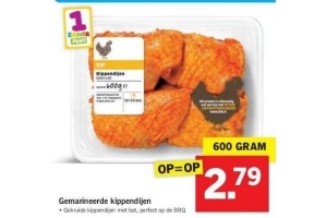 gemarineerde kippendijen nu eur2 79 per pak