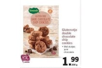 glutenvrije double chocolate chip cookies nu eur1 99 per stuk