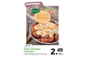 zoete aardappelmoussaka nu eur2 49 per stuk