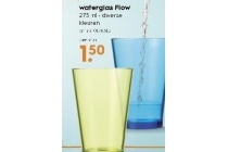 waterglas flow nu eur1 50 per stuk