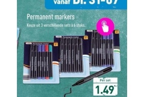 permanent markers