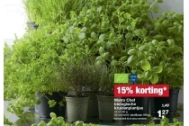 metro chef biologische kruidenplantjes