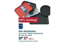 alle dienbladen nu 20 korting