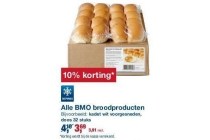 nu 10 korting op alle bmo broodproducten