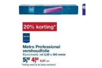 20 korting op metro professional vershoudfolie