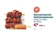 gemarineerde kiphaasspiezen