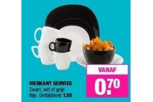 vierkant servies nu al vanaf eur0 70 per stuk