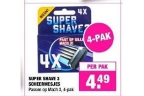 super shave 3 scheermesjes nu eur4 49 per stuk