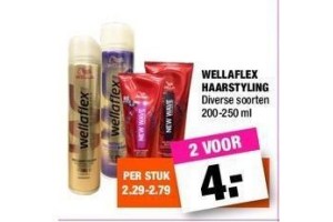 wellaflex haarstyling nu 2 stuks voor eur4 00