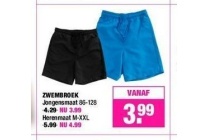 zwembroek nu eur3 99 per stuk