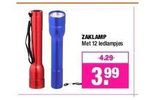 zaklamp nu eur3 99 per stuk