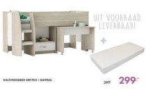 halfhoogbed switch matras