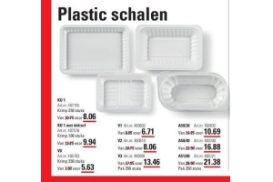 plastic schalen