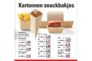 kartonnen snackbakjes