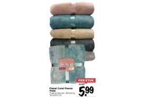 flanel coral fleece plaid