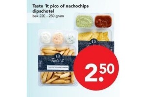 taste it pico of nachochips dipschotel nu eur2 50 per stuk