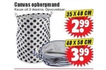 canvas opbergmand