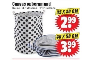 canvas opbergmand