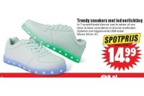 trendy sneakers met led verlichting