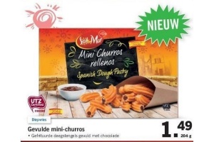 gevulde mini churros