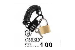 kabelslot nu eur2 99 per stuk