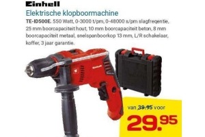 einhell elektrische klopboormachine