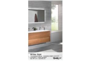 mitra teak wastafel in solid surface