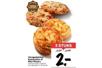 versgebakken kaassuisse of mini pizza s