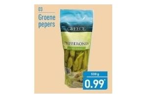 groene pepers