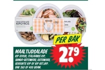 maaltijdsalade kip gyros italiaanse kip quinoa geitenkaas geitenkaas gerookte kip of kip ketjap