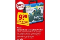 kinzo opvouwbare opbergkrat trolley