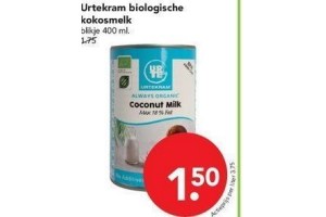 urtekram biologische kokosmelk