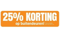 25 korting op buitendeuren