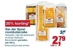 van der spoel roombotercake