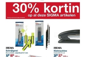 sigma schrijfgerei