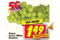 super losse witte druiven