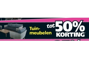 tot 50 korting op tuinmeubelen